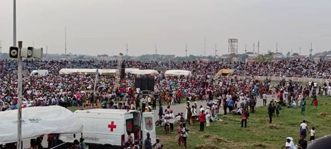 Massive Turnout As Adeboye Leads RCCG Outreach In Ibadan Crusade