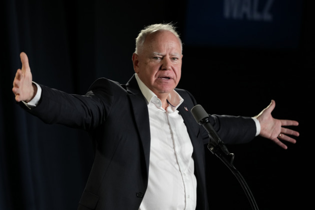 Democratic: Tim Walz has some sharp critiques of the Dem 2024 campaign