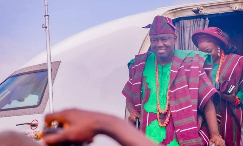 Newly Installed Alaafin Of Oyo, Oba Owoade, Pay Visit To Tinubu In Aso Villa