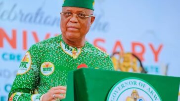 APC Officially Welcomed Akwa Ibom State Governor, Umo Eno After Defection