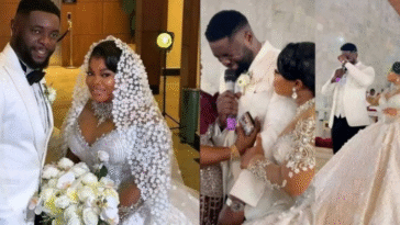 Moment Moc Madu Gets Emotional Tears At Wedding To The Love Of His Life, Actress Ruby Ojiakor