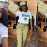 "Mummy is so fine" Nigerian Reacts As Nigerian Mum Rocks NYSC Uniform After Daughter’s Passing Out Parade (WATCH)