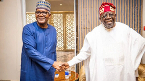 "Don’t Call Me President While Tinubu’s Presence" - Dangote Corrects MC At Lekki Seaport Access Road Inauguration(VIDEO)