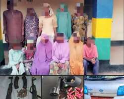 Police Rescue 11 Kidnapped Victims, Recover Large Cache Of Arms In Delta, Katsina As Two Kidnappers Arrested