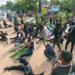 Protest Breaks Out In Benue As Angry Youths Lock Down Abuja-Makurdi Highway, Demanding Immediate Action To End Bloodshed