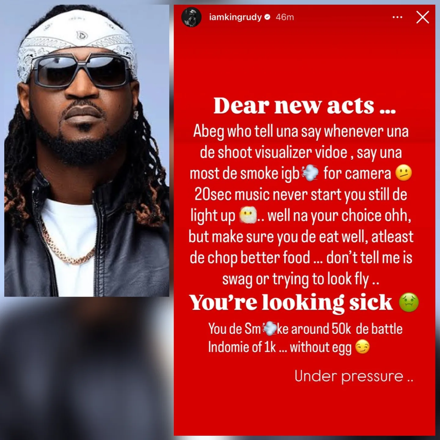 Rudeboy Calls Out New Artistes Over Smoking Habits In Music Videos