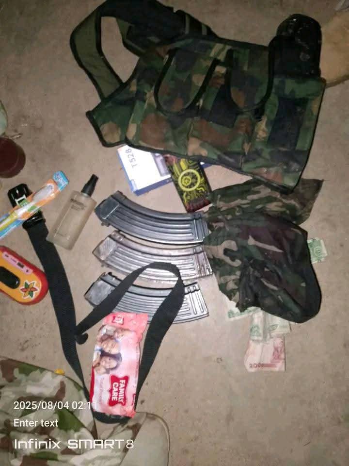 Troops Arrest Female Suspect With Military Gear, Magazines In (PHOTOS)