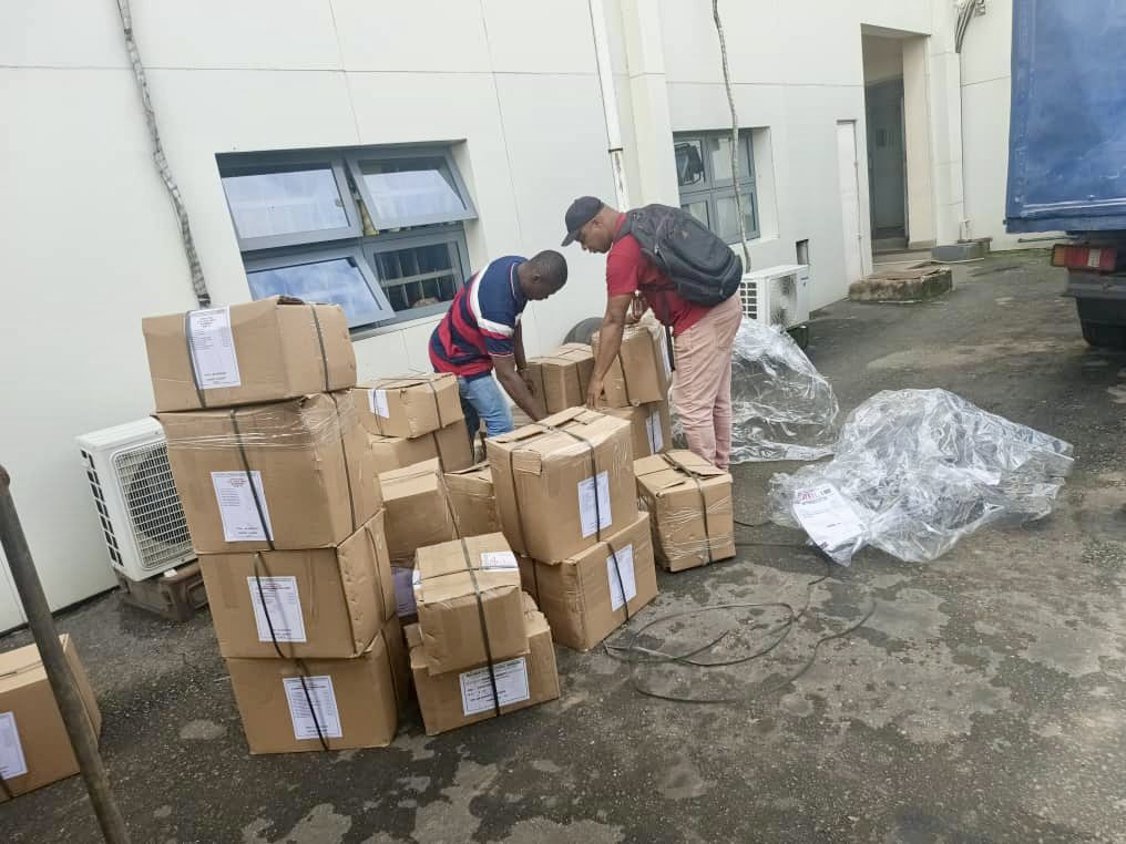 PHOTO NEWS: INEC Receives Sensitive Materials for Edo Bye-Elections