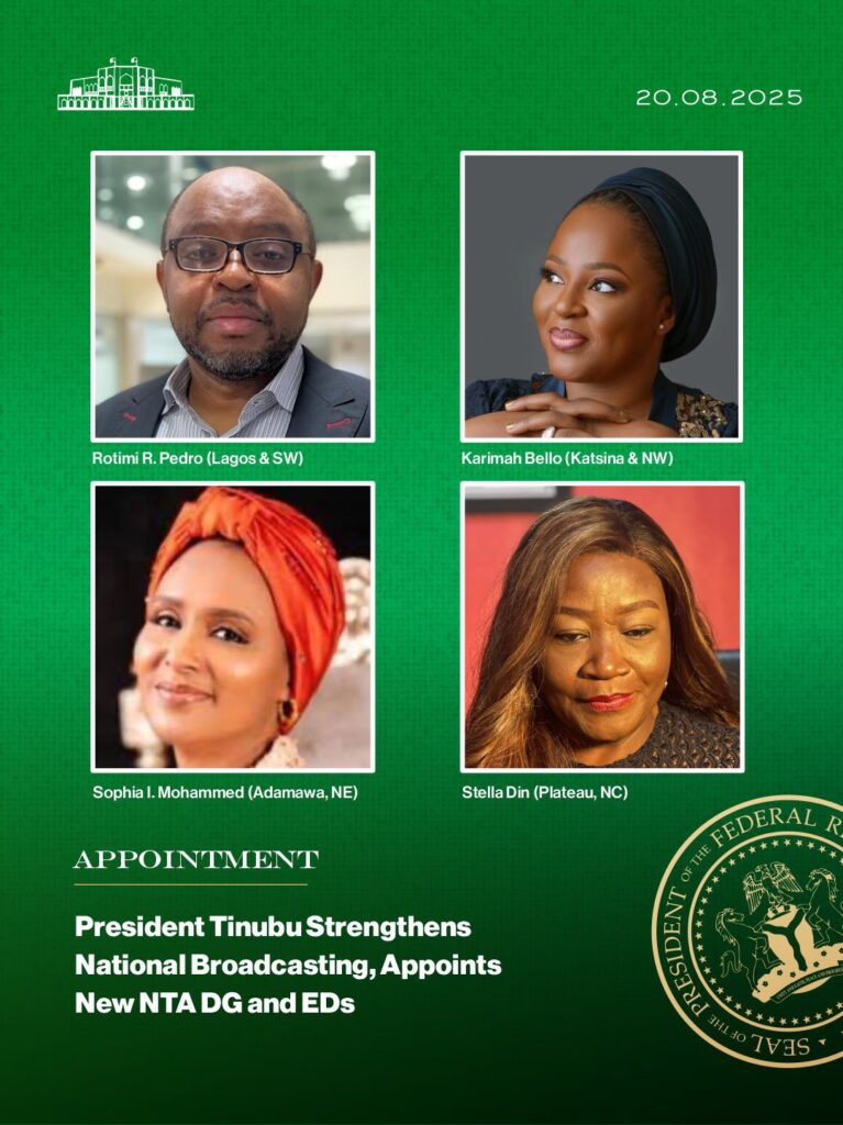 BREAKING: Presidency Names New NTA Management Team