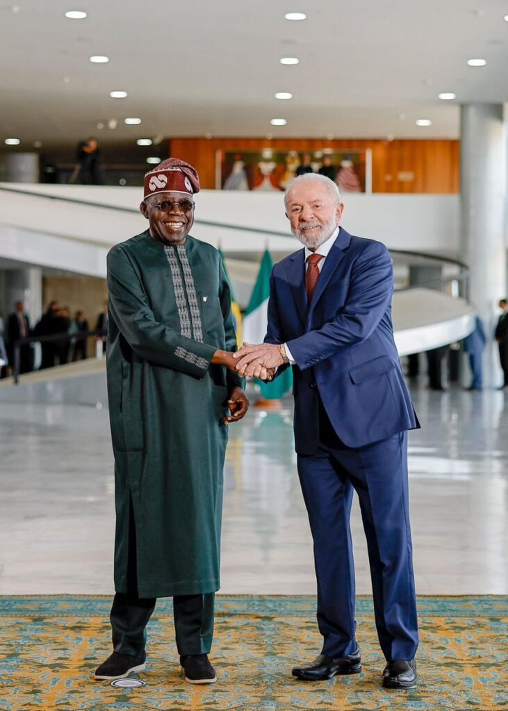 PHOTOS NEWS: Tinubu Meets Brazil’s President Lula in Brasilia