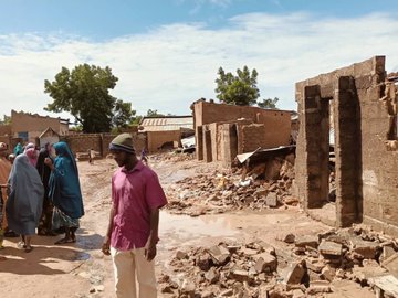 Residents Laments As Heavy Rainfall Destroys Several Homes In Yobe (PHOTOS)