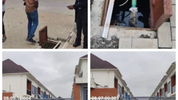 BREAKING: Lagos Govt Seals Off Lekki Estate Over Discharge Of Sewage Into Public Drains