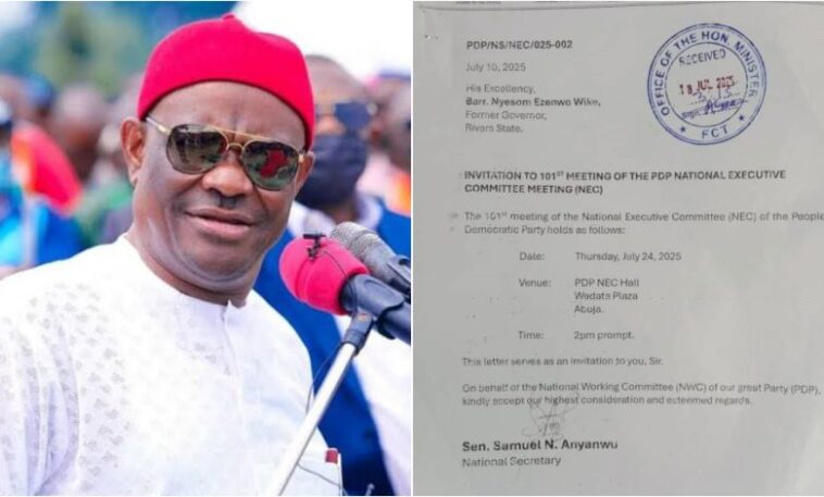 Big Secret Reveals: Document Exposes Wike’s False Claim on PDP NEC Meeting, Ibadan Convention (PHOTOS)