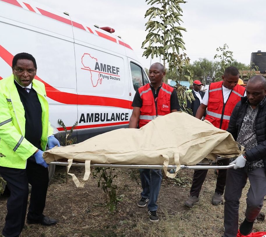 PHOTOS: Six People Confirmed Dead As Plane Crashes Into Building In Kenya