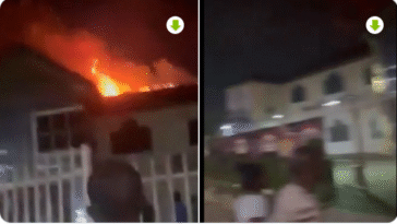 Residents Lament As Yinka Ayefele Studio On Fire (Music House, Fresh FM studios)