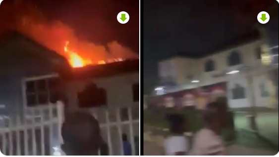 Residents Lament As Yinka Ayefele Studio On Fire (Music House, Fresh FM studios)