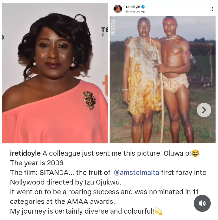 "My Journey Is Certainly Diverse" —Actress Ireti Doyle shares throwback, reminisces on her colourful Nollywood journey