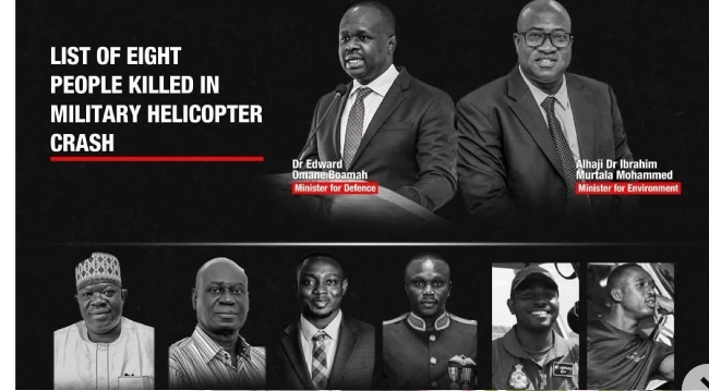 BREAKING: Ghana’s Defence, Environment Ministers Among 8 Killed In Helicopter Crash (PHOTOS)
