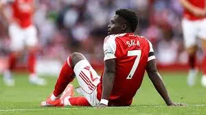 Arsenal Winger Saka To Miss Liverpool, England Matches