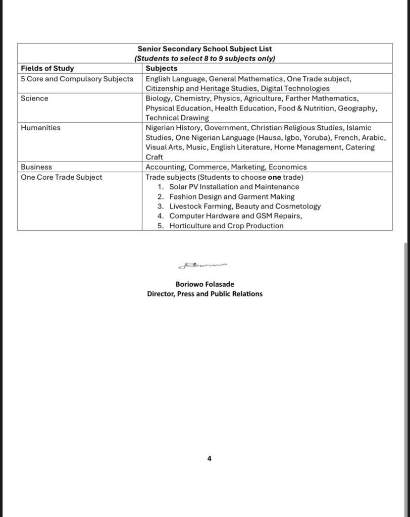 FG Overhauls School Curriculum, Reduces Subject Load for Learners (Full List)