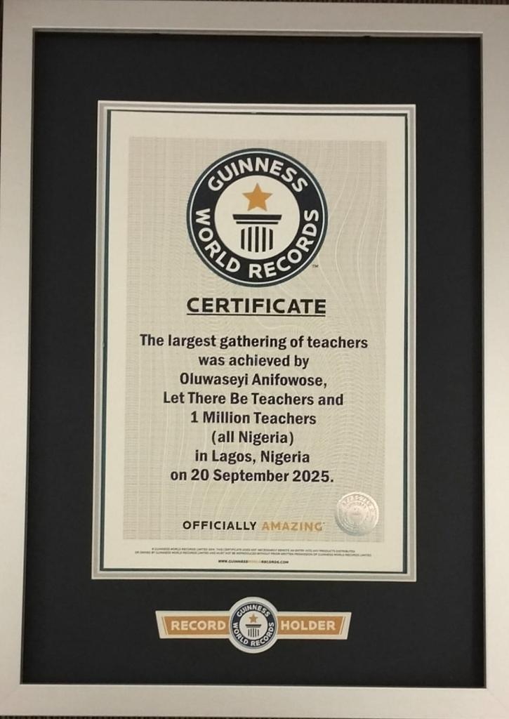 BREAKING: Lagos Teachers Set Guinness World Record