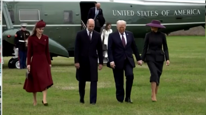 Trump Lands In London For Second State Visit To UK