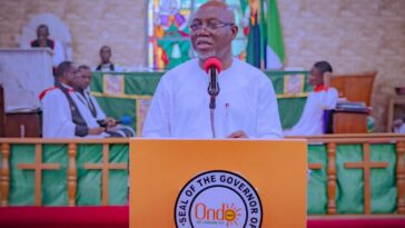 Ondo Governor, Aiyedatiwa Reaffirms Inclusive Development Agenda at Independence Thanksgiving