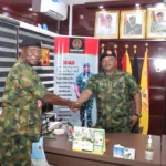 B.General Nicholas, New Army Commander Takes Over At 22 Armoured Brigade in Kwara