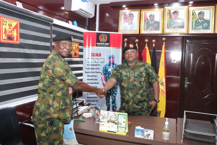 B.General Nicholas, New Army Commander Takes Over At 22 Armoured Brigade in Kwara
