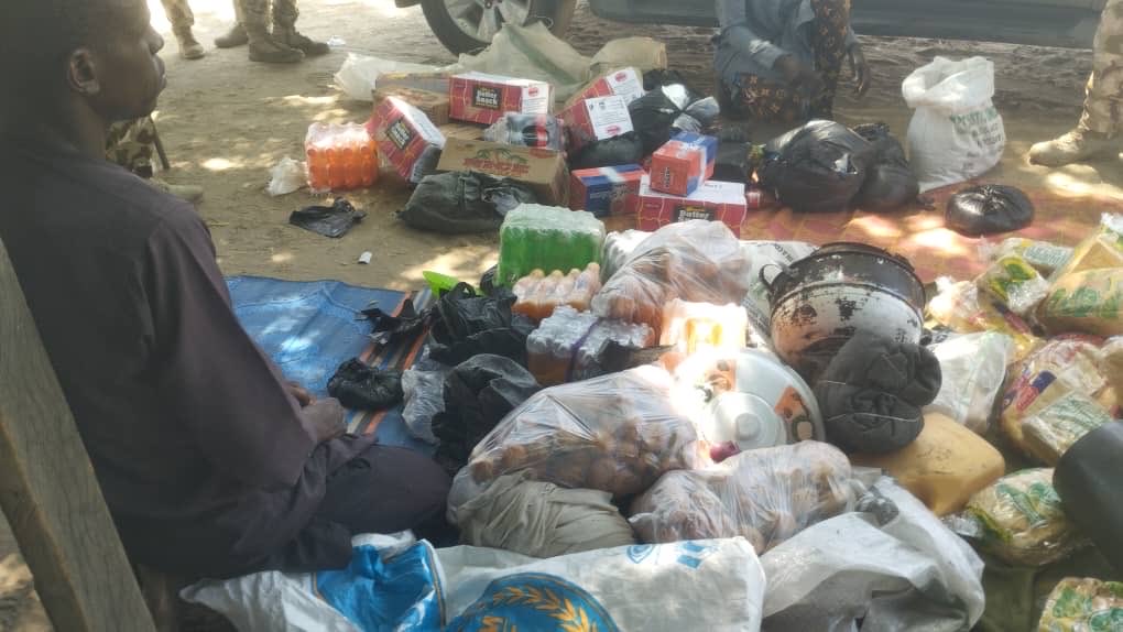 PHOTOS: Troops Arrest Terror Logistics Suppliers, Intercept Food Items In Borno