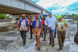 RIVERS STATE: Governor Fubara Visits Trans-Kalabari Road Site, Impressed with Pace of Work