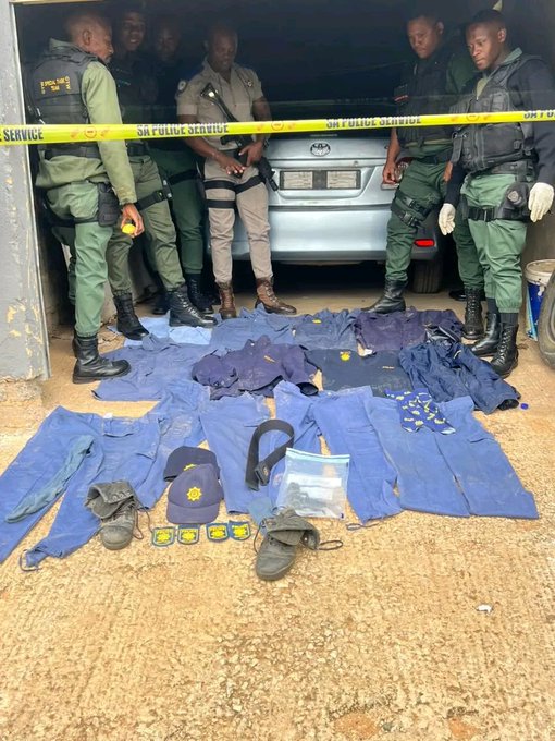 S.A News: Hijacked Toyota Corolla Recovered In Tsakane, SAPS Uniform Items Found On Scene