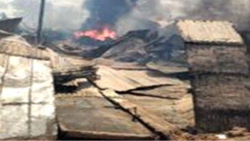 Traders Count Losses in Devastating Blaze As Fire Destroys 7 Shops In Ondo Market