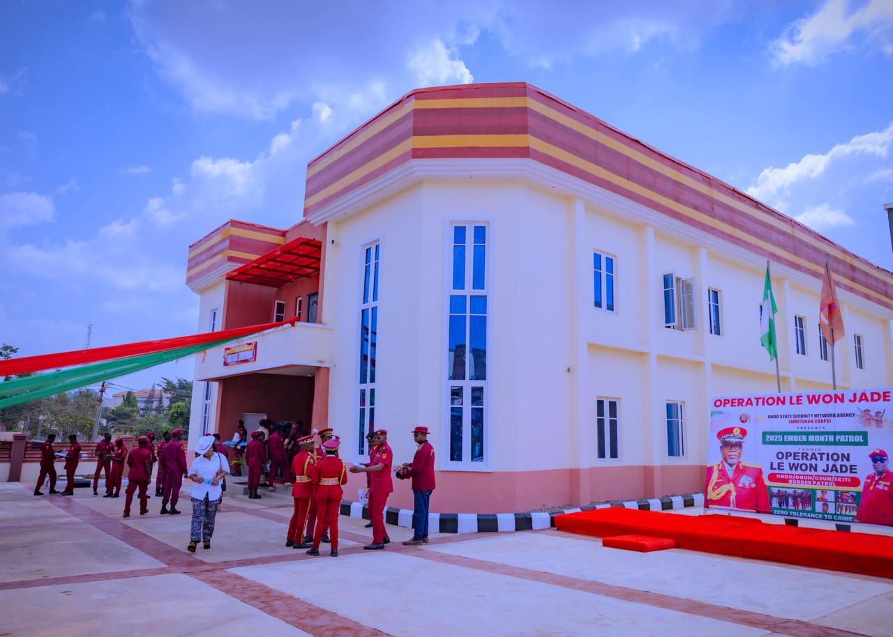 ONDO: Gov Aiyedatiwa Commissions New Amotekun Command & Control Centre (PHOTOS)