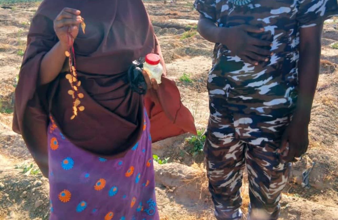 Woman Returns Home After 15 Years, Unearths Gold She Buried While Fleeing Boko Haram In Borno