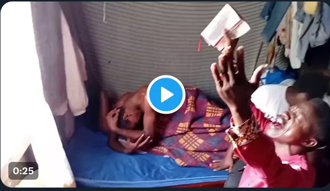 Viral Video: Pastor spotted Prays for Cheating Church Member After Getting Stuck During Intimate Moment