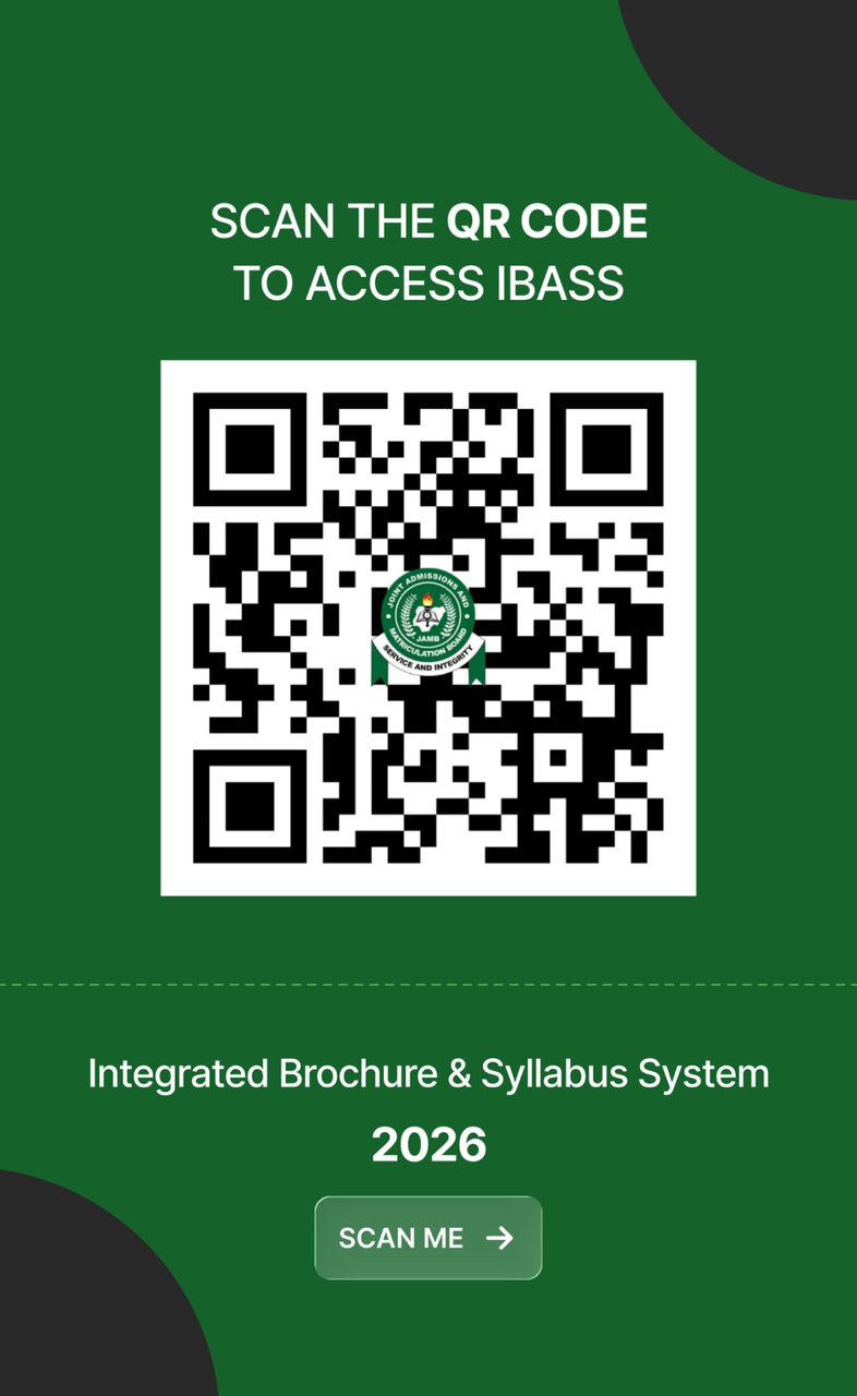 JAMB Release 2026 UTME Brochure, Syllabus via QR Code