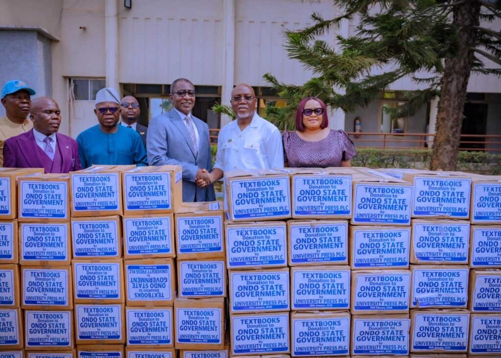 BREAKING: University Press Plc Donates ₦12.5m Worth of Books to Ondo Govt, Backs Aiyedatiwa’s Education Drive