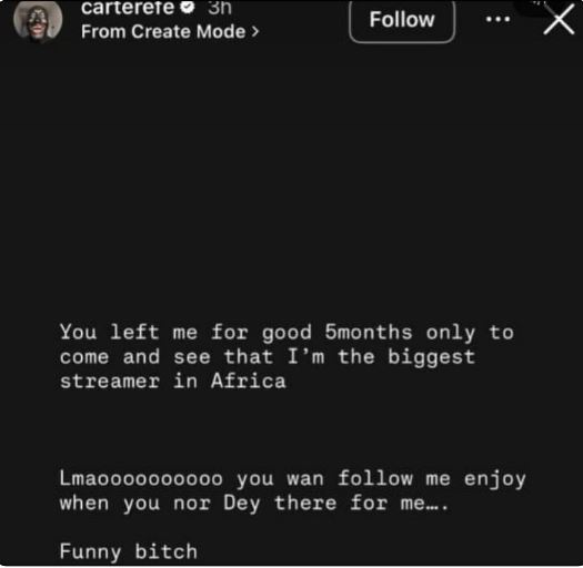 I Didn’t Get Access To My Child For 3 Months – Carter Efe Shares Details Of Breakup From Babymama