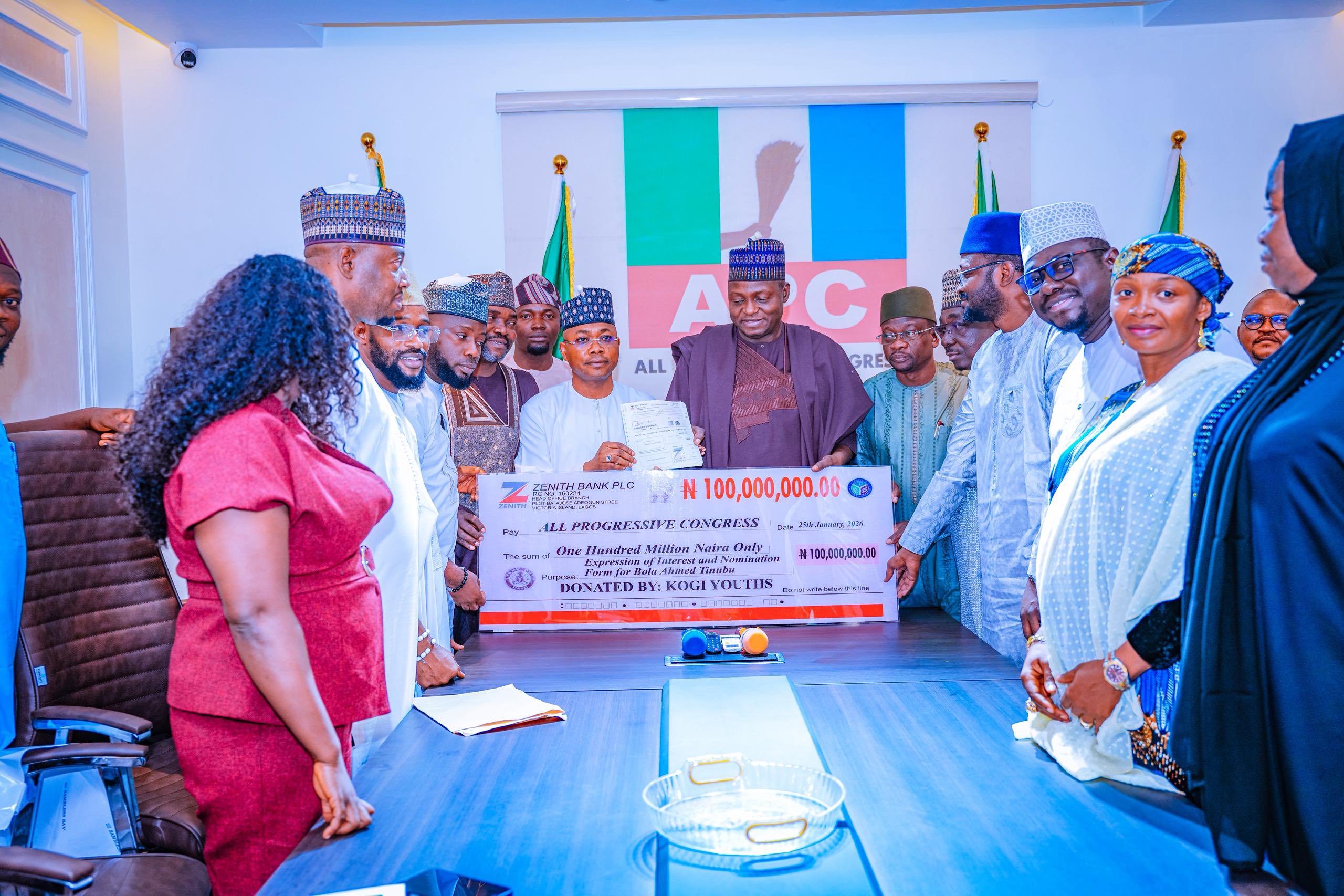 Kogi Youths Donate ₦100 Million for President Tinubu’s APC Nomination Form