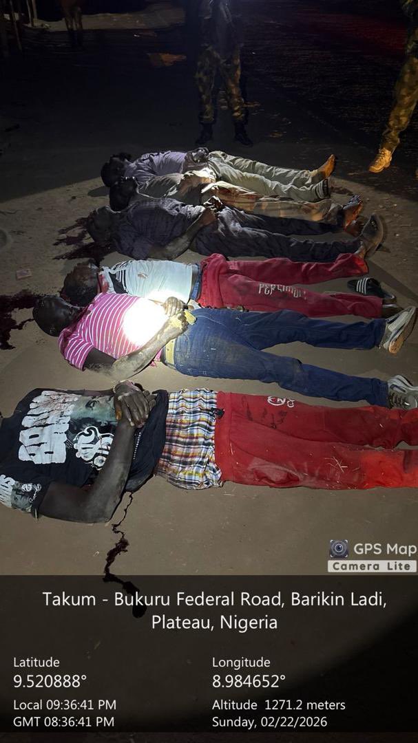 High Tension In Plateau As Youths Block Road, Kill Four After Attack By Suspected Fulani gunmen (PHOTO)