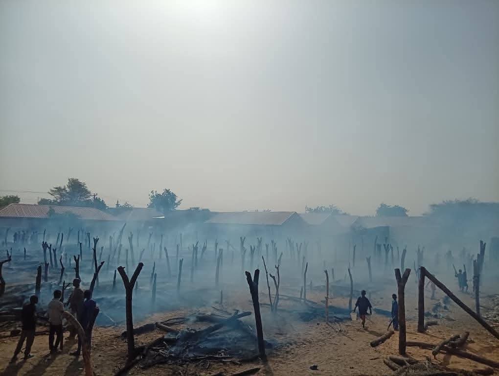 PHOTOS: Fire Outbreaks Rages In Three LGAs of Yobe State North,  East Nigeria