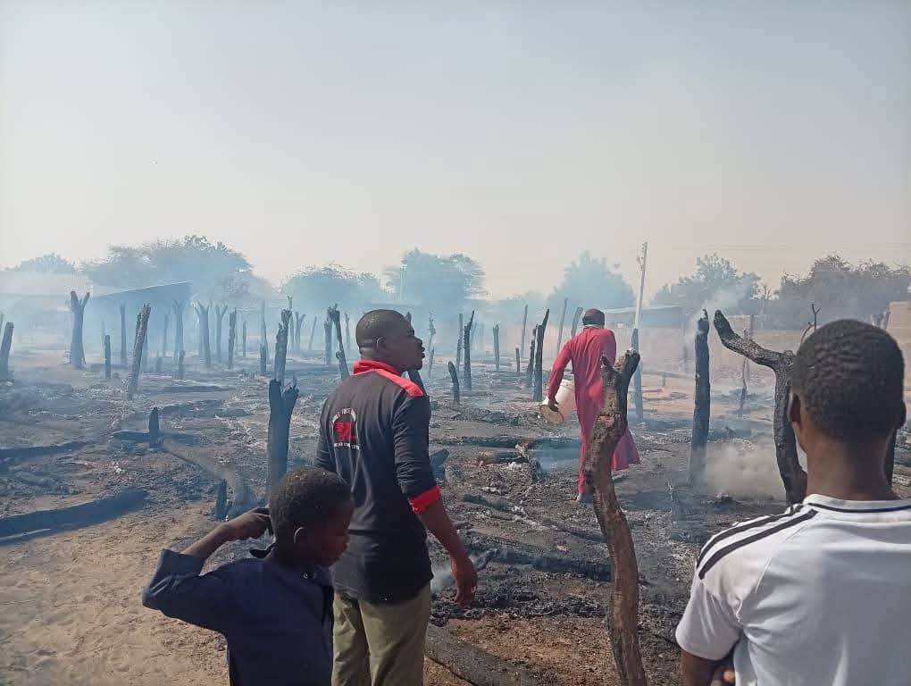 PHOTOS: Fire Outbreaks Rages In Three LGAs of Yobe State North,  East Nigeria
