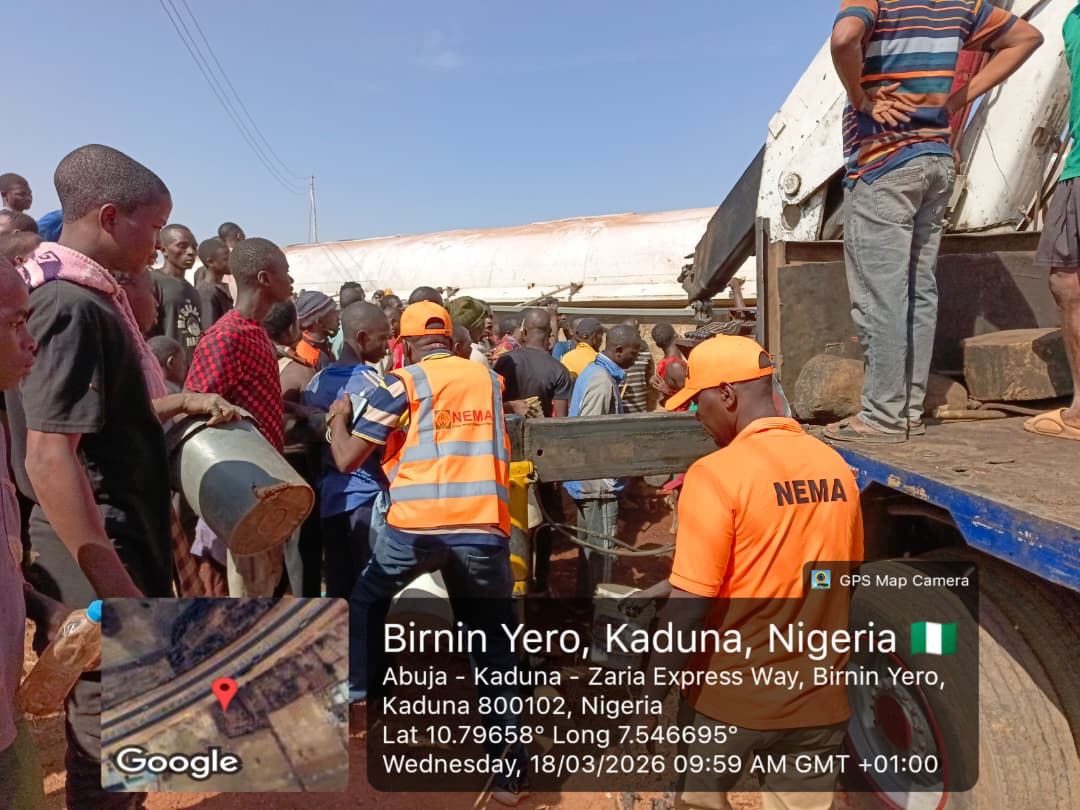 Deadly Tanker Crash on Kaduna–Zaria Highway Leaves One Dead, Another Injured