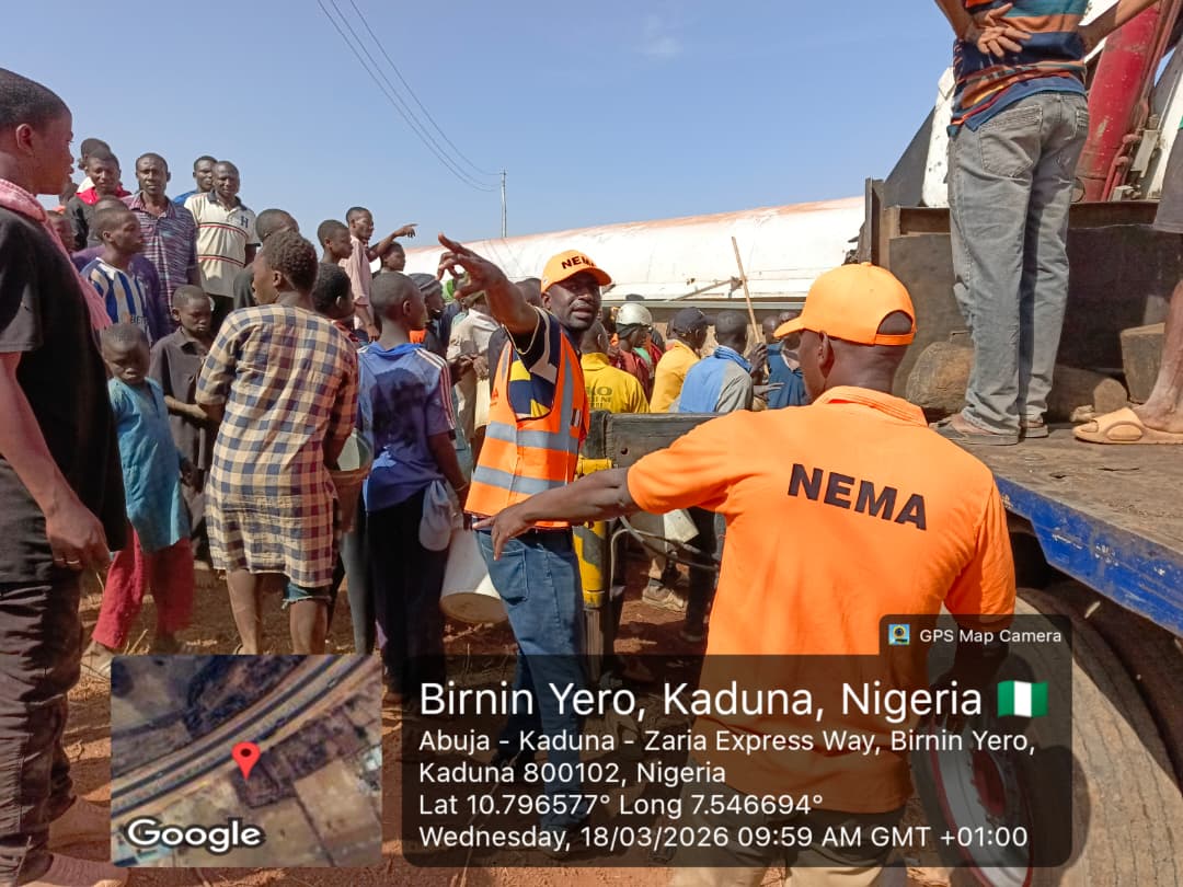 Deadly Tanker Crash on Kaduna–Zaria Highway Leaves One Dead, Another Injured
