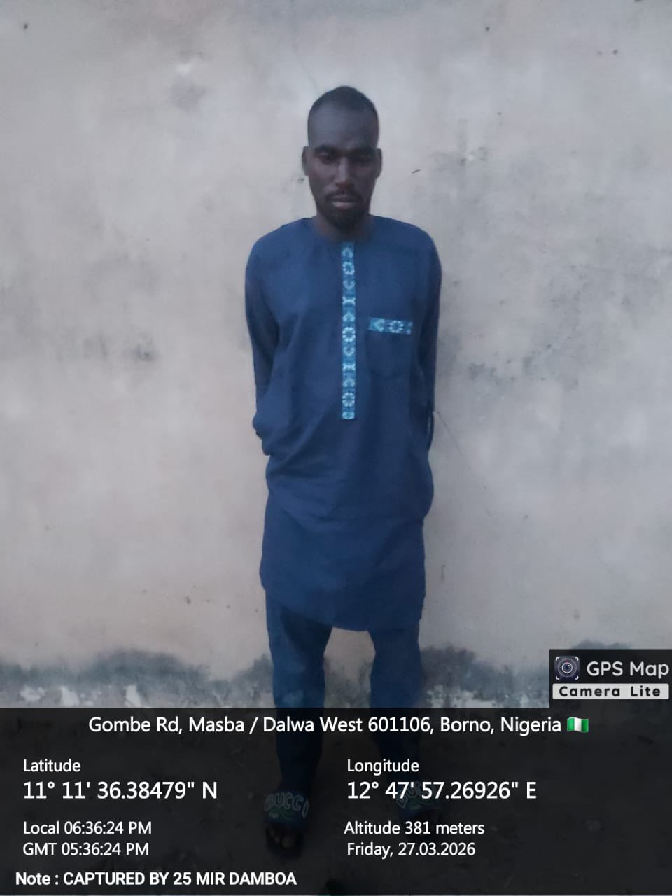 JUST-IN: Suspected ISWAP Collaborator Arrested in Borno