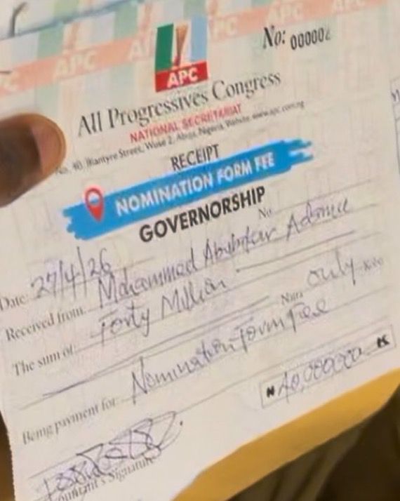 2027 Nasarawa Decide: Youths Obtain APC Gov Form for Ex-IG Adamu Amid Wadada Endorsement