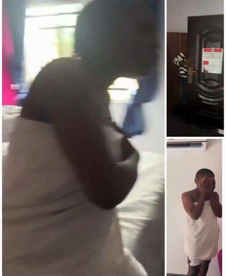 Man Allegedly Catches Wife With Driver Inside Room In Questioning Dress, Claims He Comes To Fix Toilet (Watch Video)