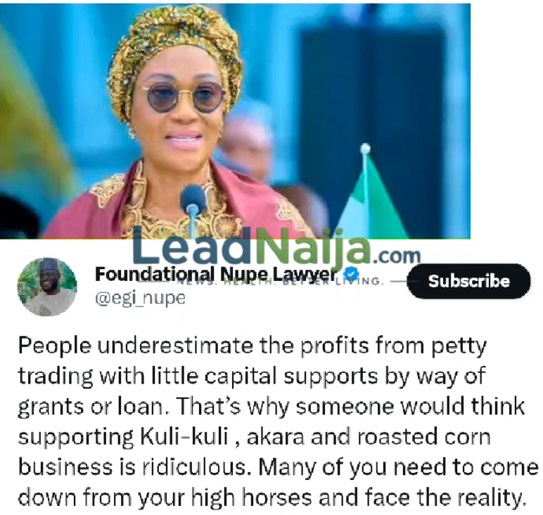 “Many Of You Need To Come Down From Your High Horses” — Lawyer Defends Oluremi Tinubu Over Advice Encouraging Nigerians To Embrace Petty Trading