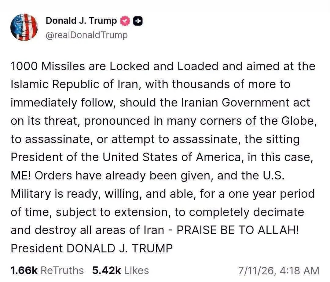 The World Froze As Trump Claimed One Thousand Missiles Are Already Aimed At Iran